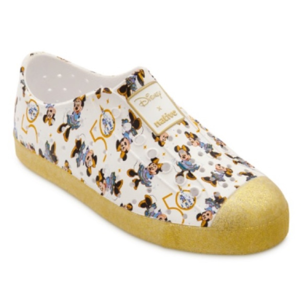 Disney Parks X Native 50th Anniversary Minnie Mouse Slides Slip Ons.